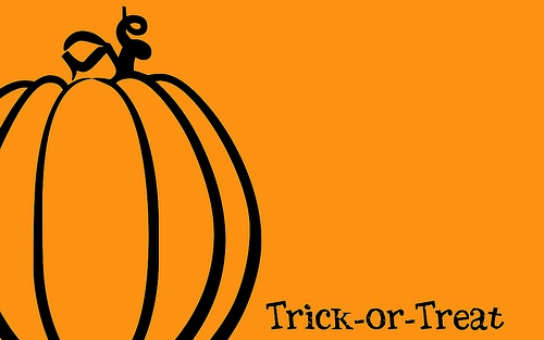 orange trick or treat backgrounds Orange Halloween Wallpapers