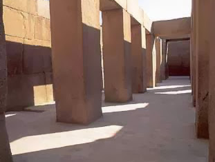 Massive Pillars within the Valley Temple