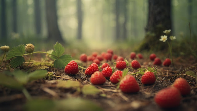 Magia poziomek w naturalnym otoczeniu. Ich intensywny kolor w lesie sprawia, że każdy spacer staje się niezapomnianą przygodą.