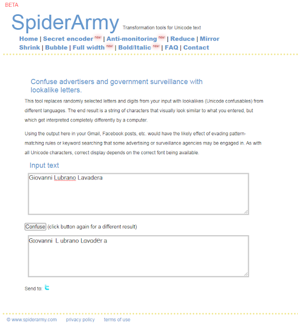 SpiderArmy, Anti-monitoring