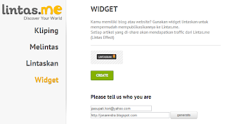 Widget Lintas Me