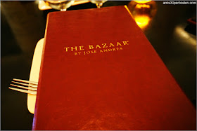 Carta de The Bazaar By José Andrés en Miami Beach