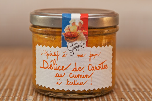 Délice de Carottes au Cumin à Tartiner (100g) par Lucien Georgelin - Apéritif - Tartinable - Carottes - Salé - Tartines - Snack - France - Cumin - Épices