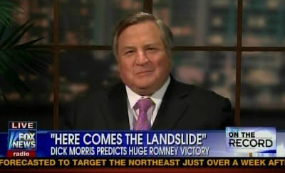 Dick Morris on Fox News, predicting a Romney landslide