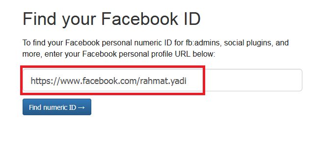 Find Your Facebook ID