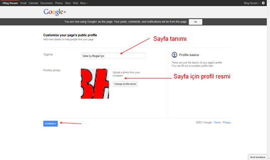 Google Plus Sayfa Oluşturma