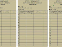 Contoh Format Kartu Peminjaman Buku Perpustakaan Sekolah