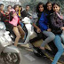 Women bikers were on scooter ride in Patna on December 31, 2014.