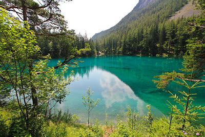 Beautiful Green Lake in Austria