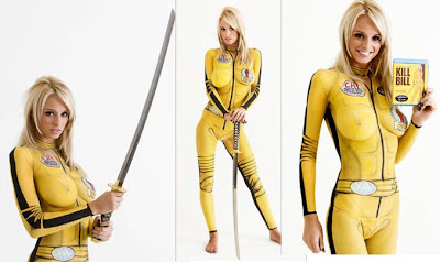 Kill Bill Movie In Great Body Art Painting