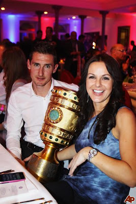 Miroslav Klose with Wife