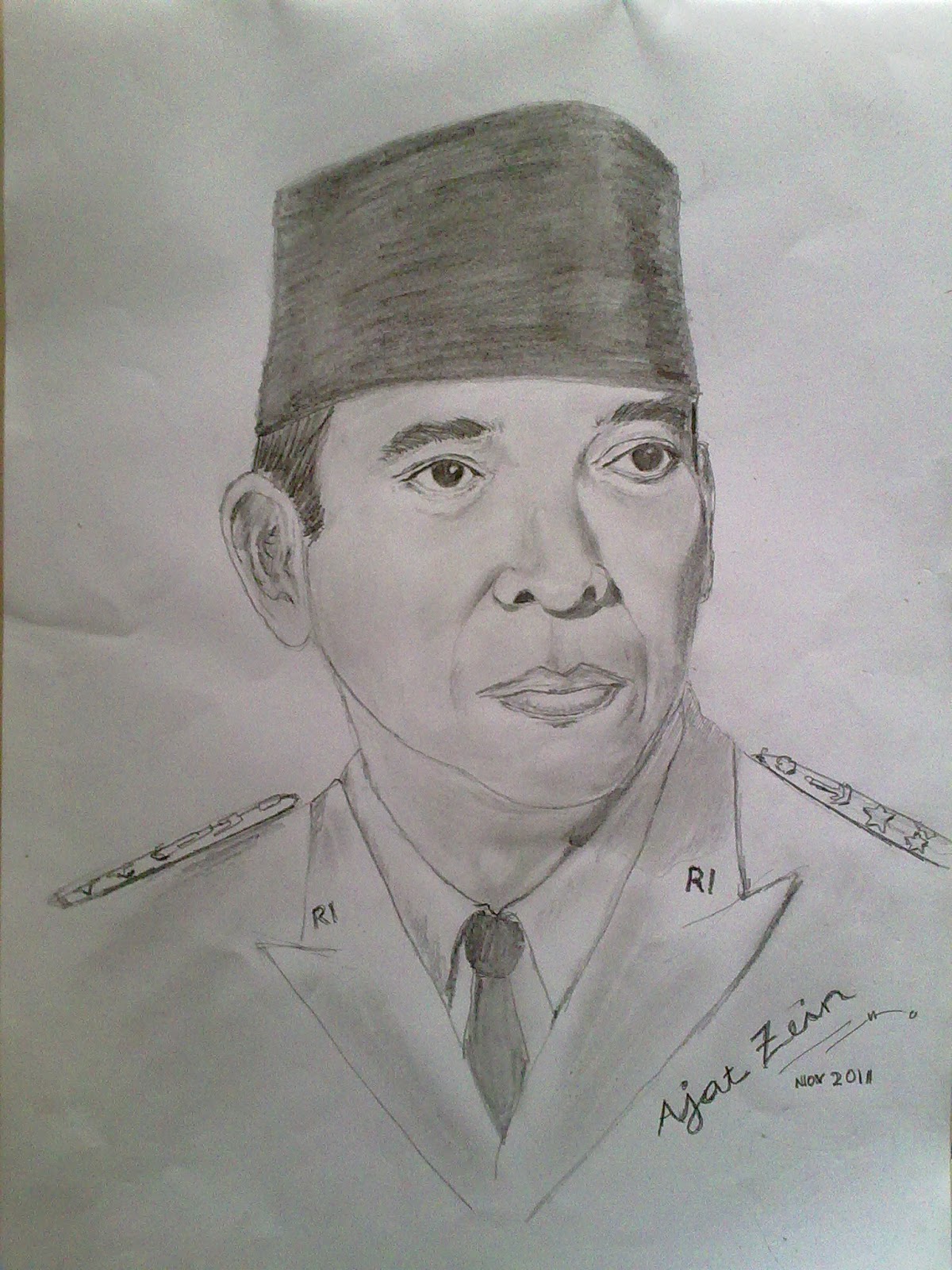 Sketsa Gambar Soekarno Garlerisket