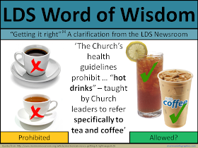 Mormon Word of Wisdom is iced coffee ok?
