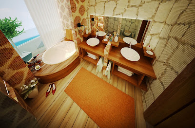 Orange And Brown Bathroom Ideas