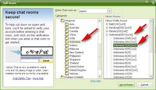 Pilih region yahoo messenger