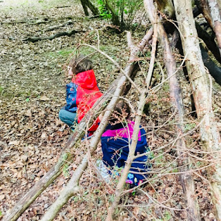 Kids in forest