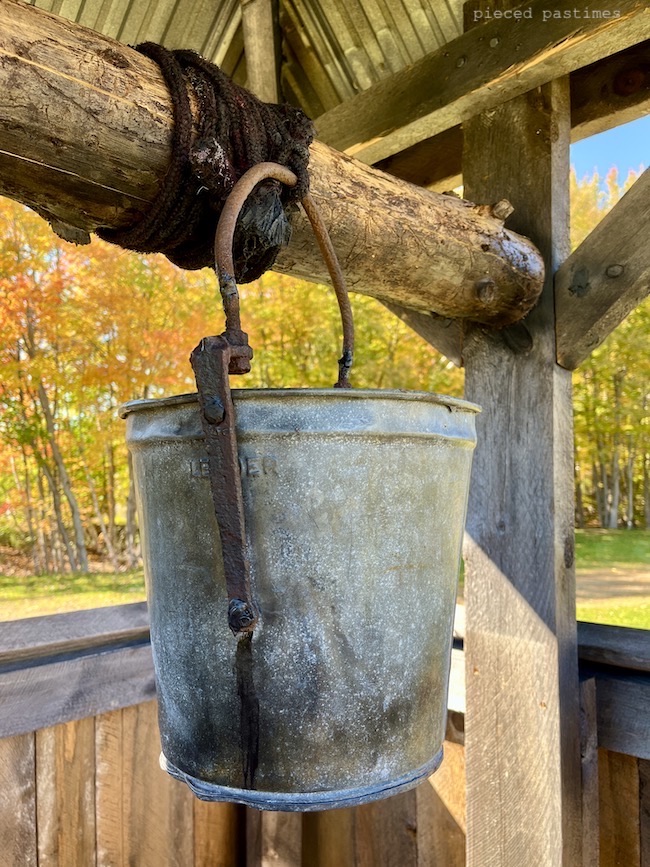Well Water Draw Bucket at Pieced Pastimes