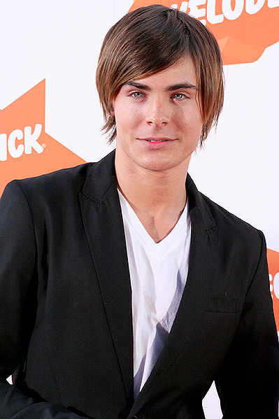 Mens Hairstyles For Round Face. Zac Efron Cool Mens Hairstyle
