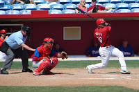 Alvin Colina was the only Bull to record multiple hits by going 2 for 3.