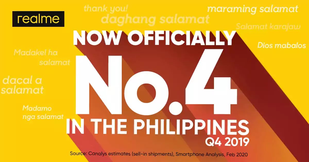 realme Philippines Top 4 Smartphone Brand