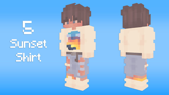 minecraft skins Sunset Shirt boy