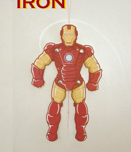 Iron Man movible para Imprimir Gratis. 