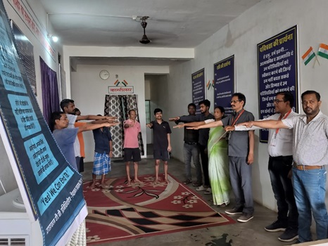 नशा मुक्ति केंद्र सूरजपूर में टीबी जागरूकता