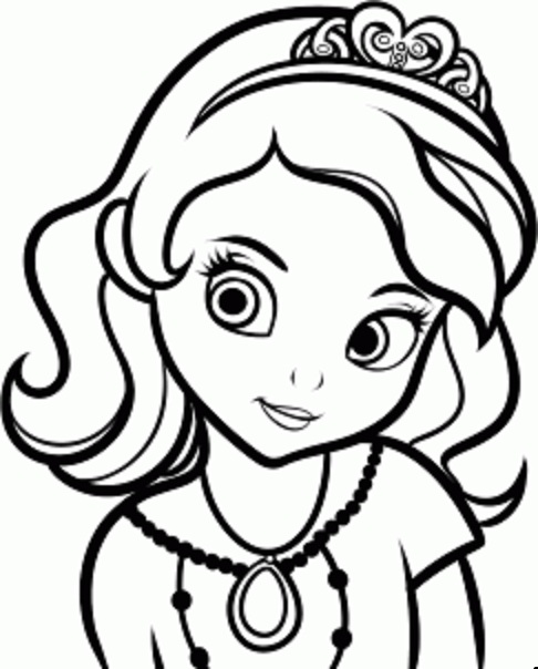 Sofia the First Coloring Pages