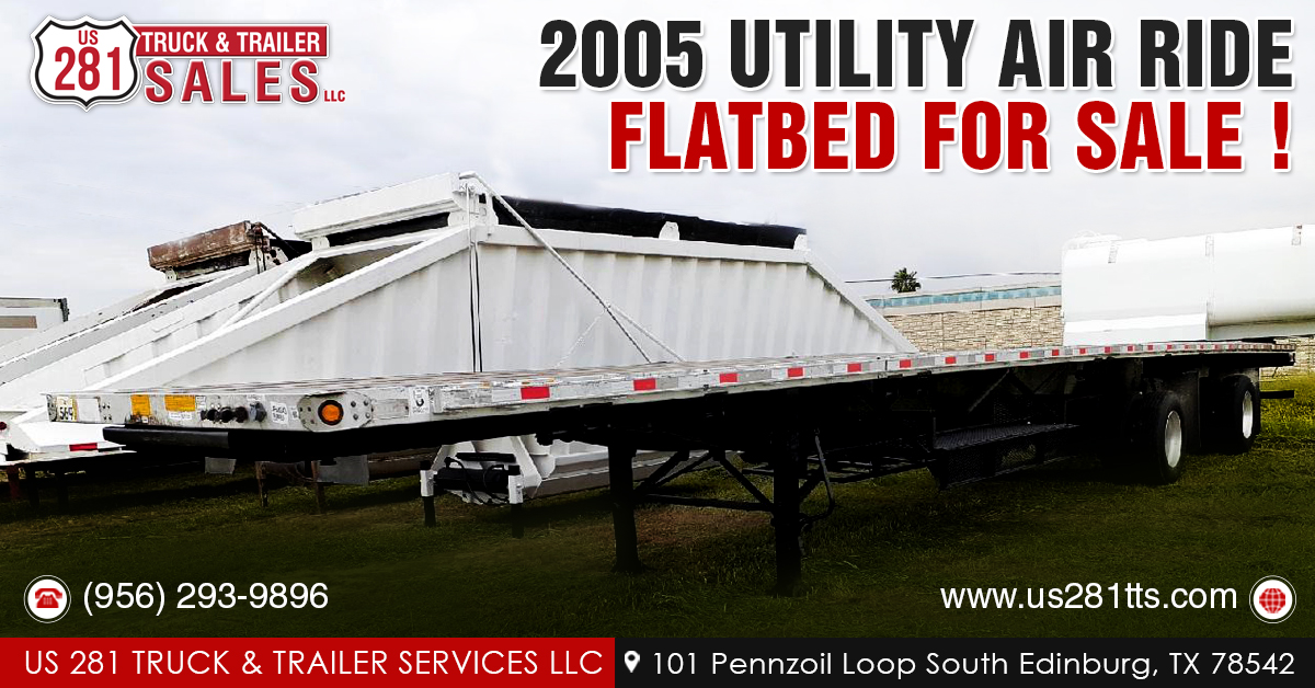 2005 Utility Air Ride Flatbed For Sale