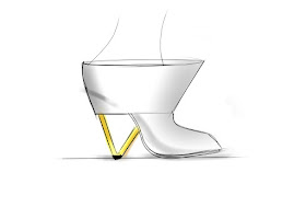 Sketch of an exaggerated mule with architectural heel by ABCENSE