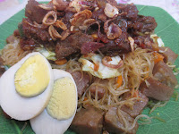 Bihun Baso Special Siram Daging Asam manis Pedas (Resep Kreasiku Diikutkan Dalam Kontes Resep di fanspage Kintakun)