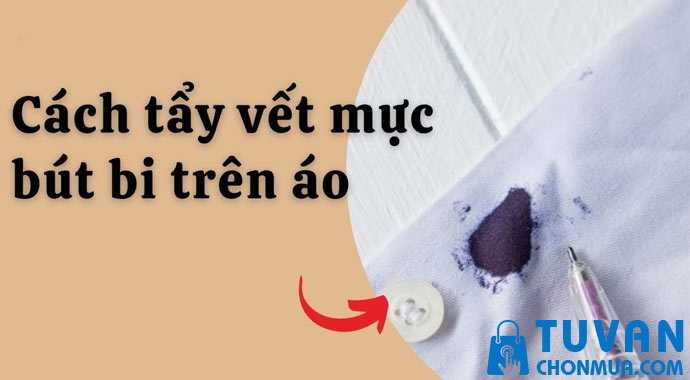 cách tẩy mực bút bi trên áo