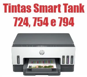 Tinta HP Smart Tank 724, 754 e 794