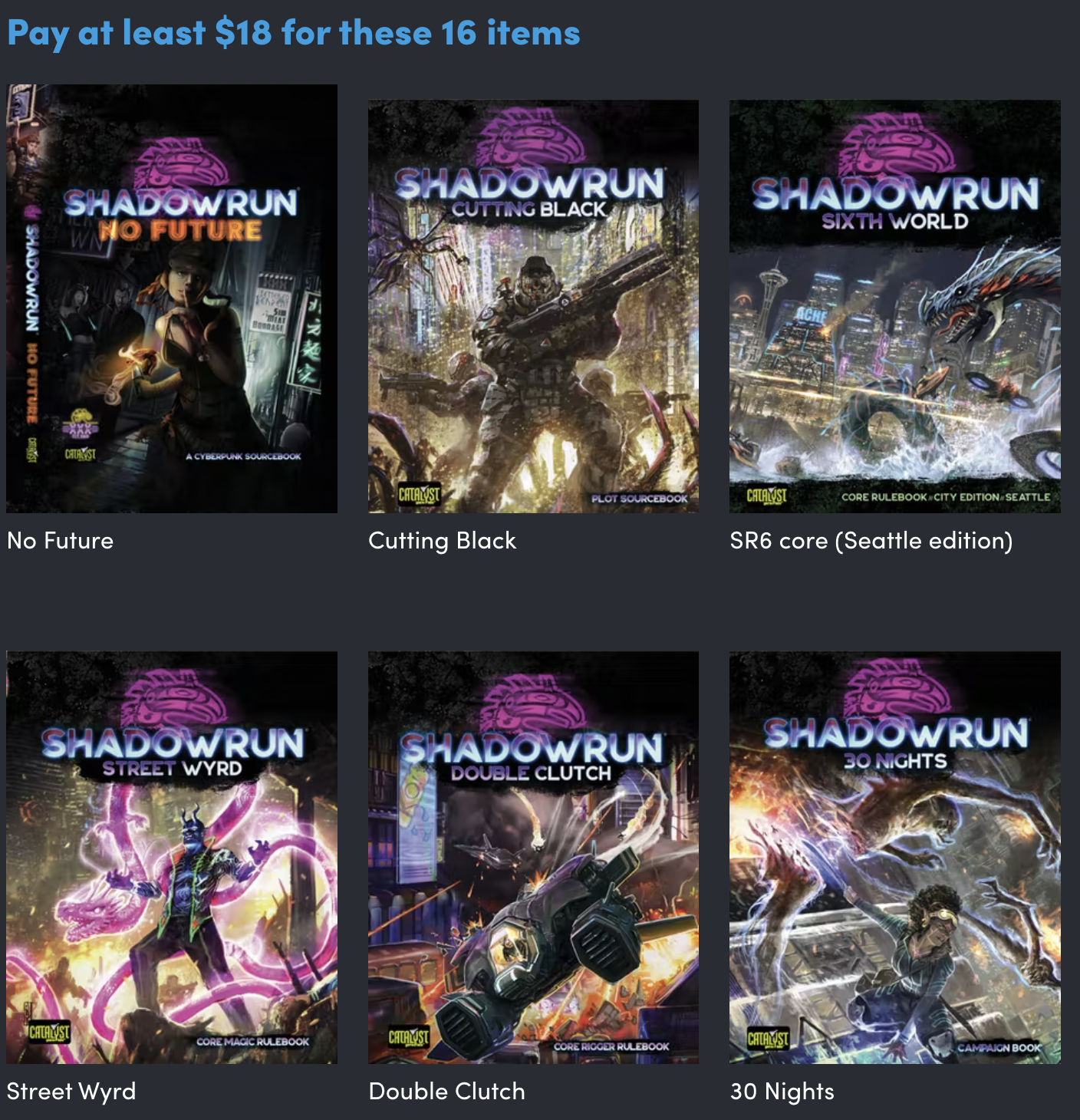 Shadowrun 6E RPG: Beginner Box