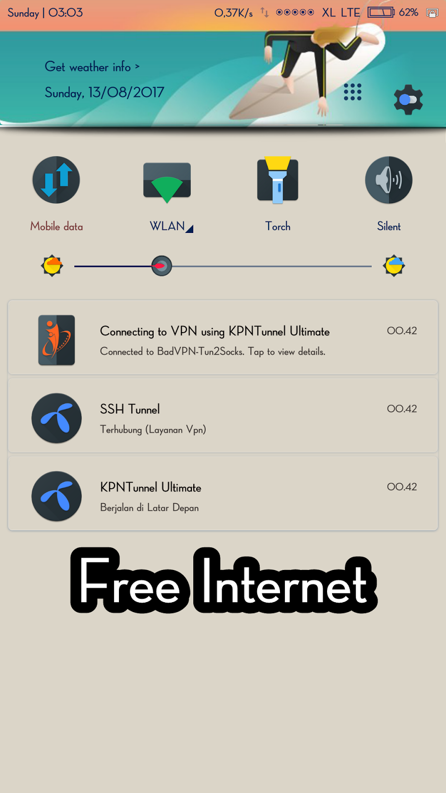 Internet Gratis Di Android