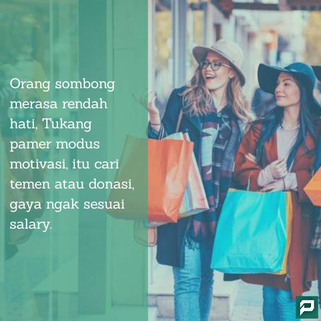 kata kata sindiran buat orang pamer