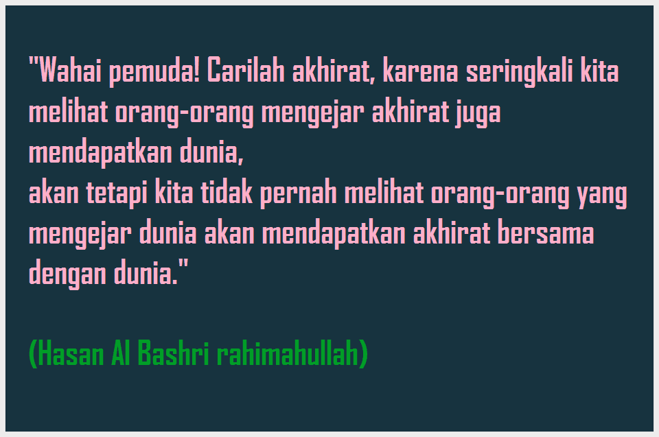 Kumpulan Kata-Kata Bijak Islami Untuk Motivasi Hidup 