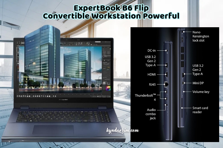 Convertible Workstation Powerful, ASUS ExpertBook B6 Flip