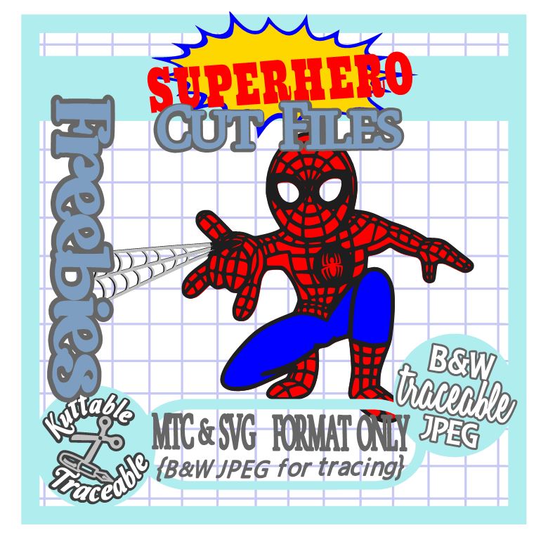 Download The Scrapoholic : 25 Days Superhero Free MTC & SVG Cut Files! Day # 09 {Spiderman}