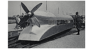 The propeller at the rear(end) of Schienenzeppelin