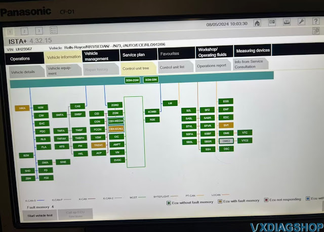 VXDIAG VCX SE BMW Cannot Read Rolls Royce  3