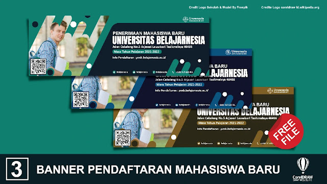 Free Spanduk : Download Kumpulan Banner Pendaftaran Mahasiswa Coreldraw Baru