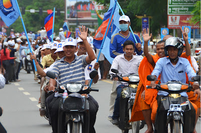 CNRP supporters, Sam Rainsy return