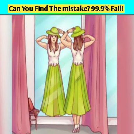 A Brain Teaser Your IQ Test : Can you Find a mistake in a Fitting room picture in 9 seconds? 99% Fail!