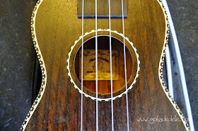 Snail UKS-220 Rosewood Soprano ukulele sound hole