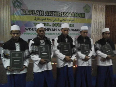 Wisudawan MADIN RU 1 Putra, tingkat Wustho