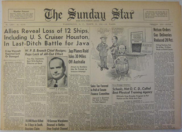 The Sunday Star, 15 March 1942 worldwartwo.filminspector.com