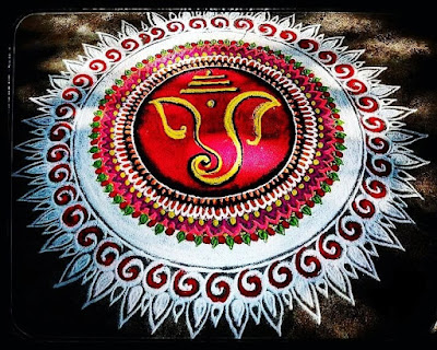 Ganesh Rangoli Designs