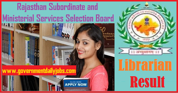 RSMSSB Librarian Grade III Result 2018