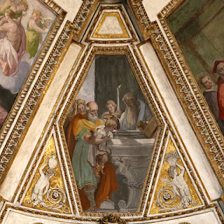 Alessandro allori, storie di san girolamo, 1577, 08 battesimo di san girolamo